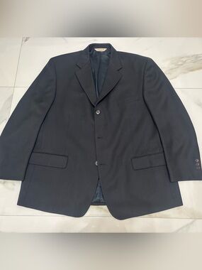 Pronto Uomo 100% Wool Suit Blazer Men's 46Short